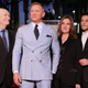 Michael Wilson, Daniel Craig, Barbara Broccoli, and Rami Malek